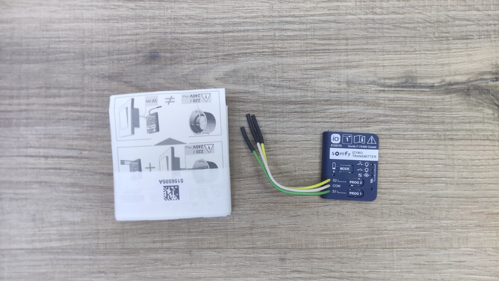 Somfy 1822609 Unterputzsender io, zur Bedienung von io-Produkten, I38638