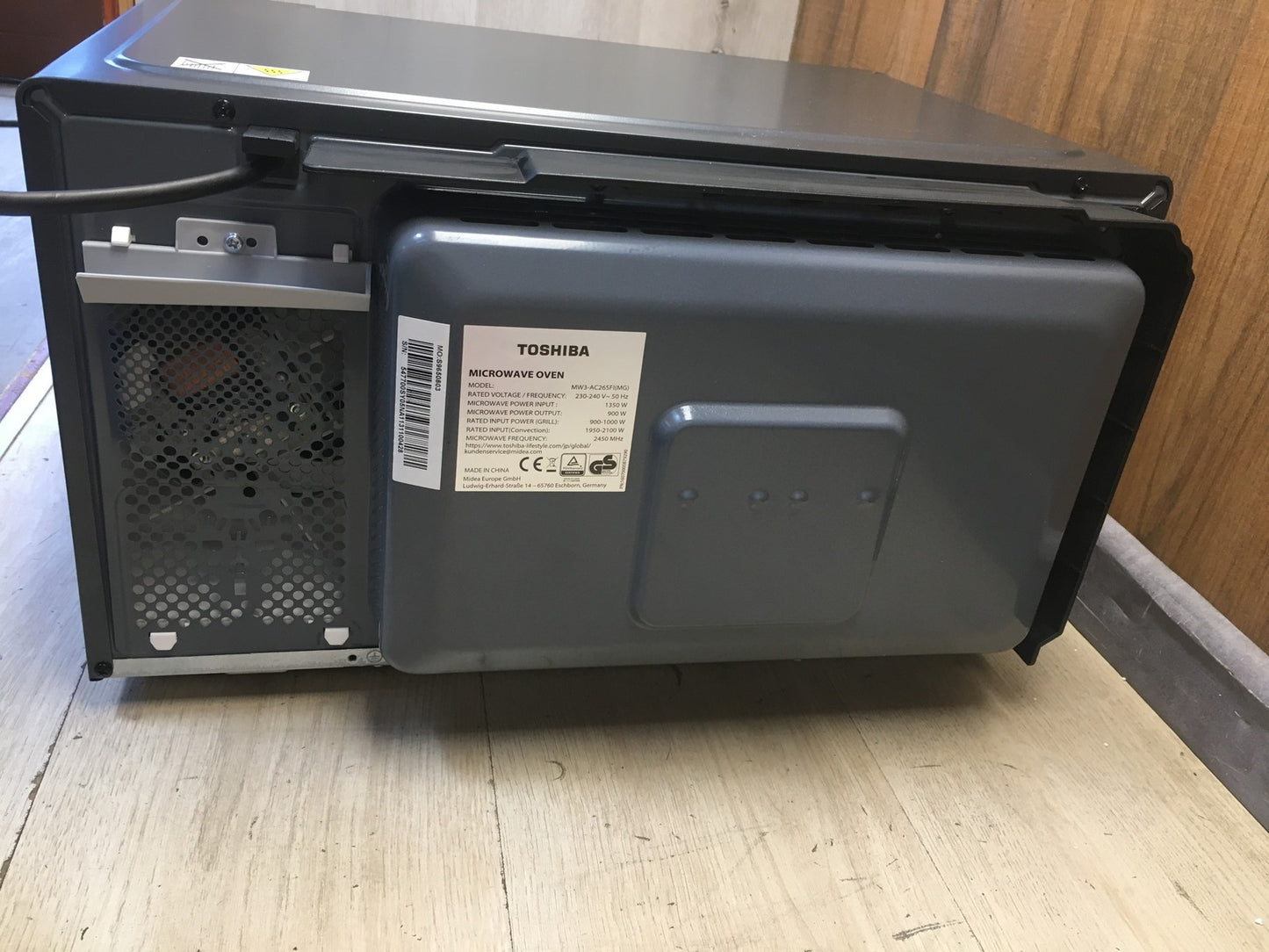 Toshiba MW3-AC26SFI(MG) Kombi Mikrowelle mit Grill und Heißluft 26L 900W I39130