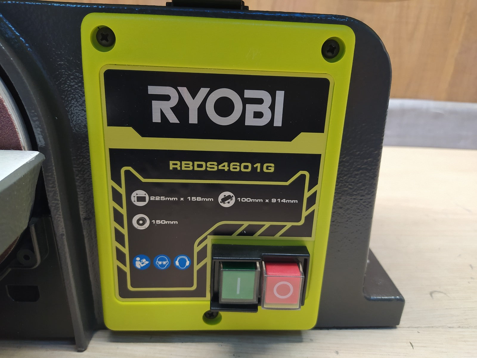 Ryobi RBDS4601G Bandschleifer Tellerschleifer 370W 5133002858, I37592