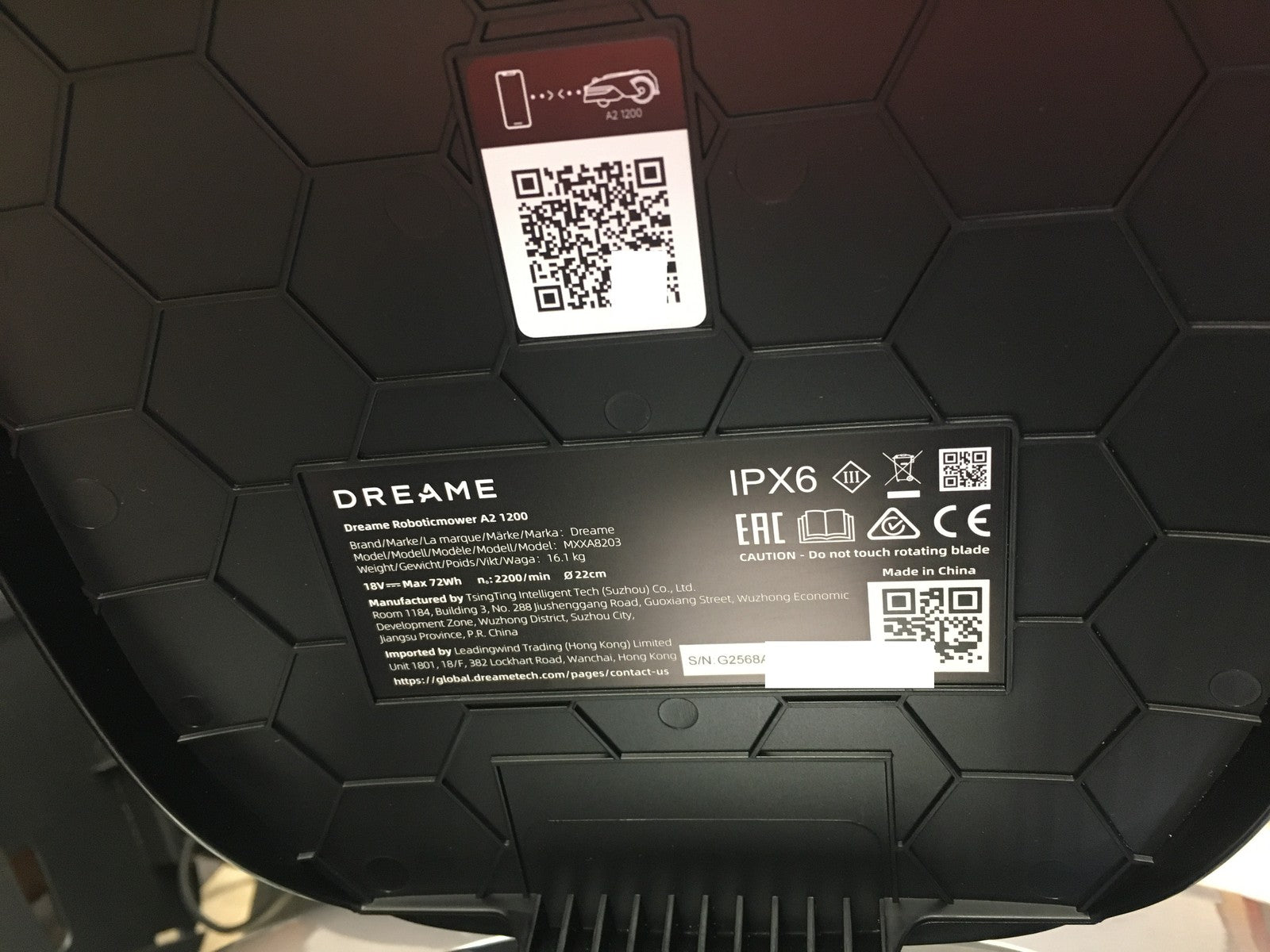 DREAME A2 1200 Mähroboter (MXXA8203) kabellos, für Flächen bis zu 1200m², I38615