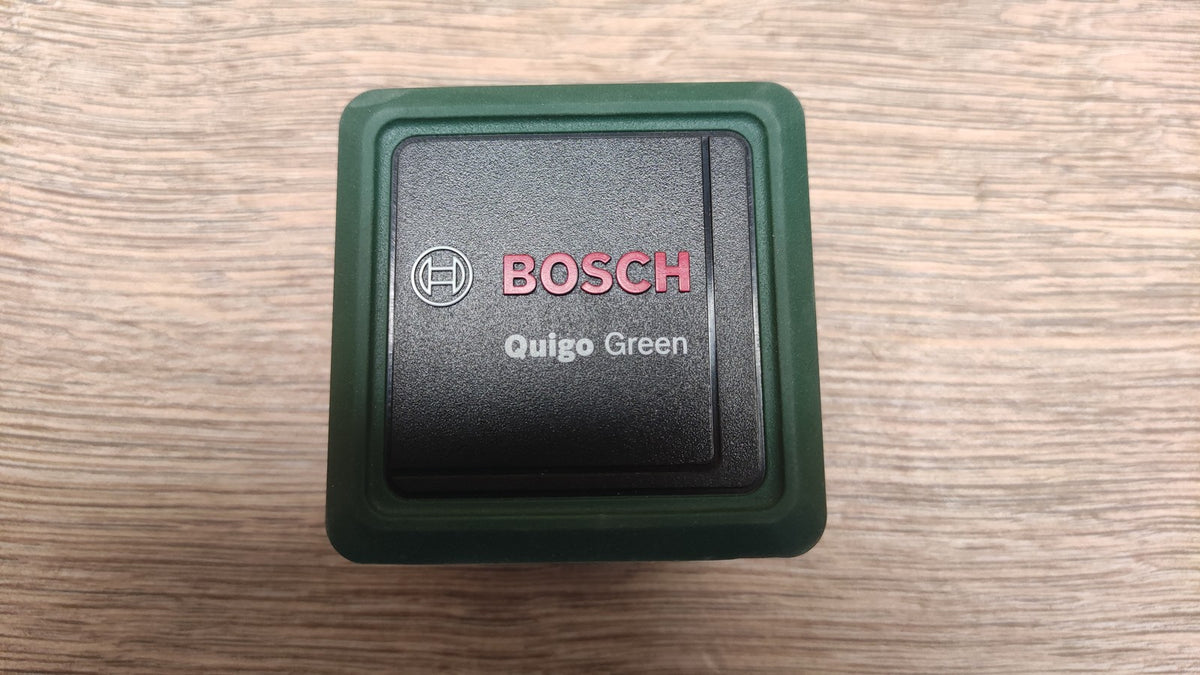 Bosch Kreuzlinienlaser Quigo Green mit Universalklemme MM 2, I40352