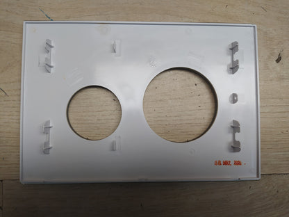 TECE 9.240.659 Loop Betätigungsplatte für WC, Glas weiß, Tasten Chrom, I37393