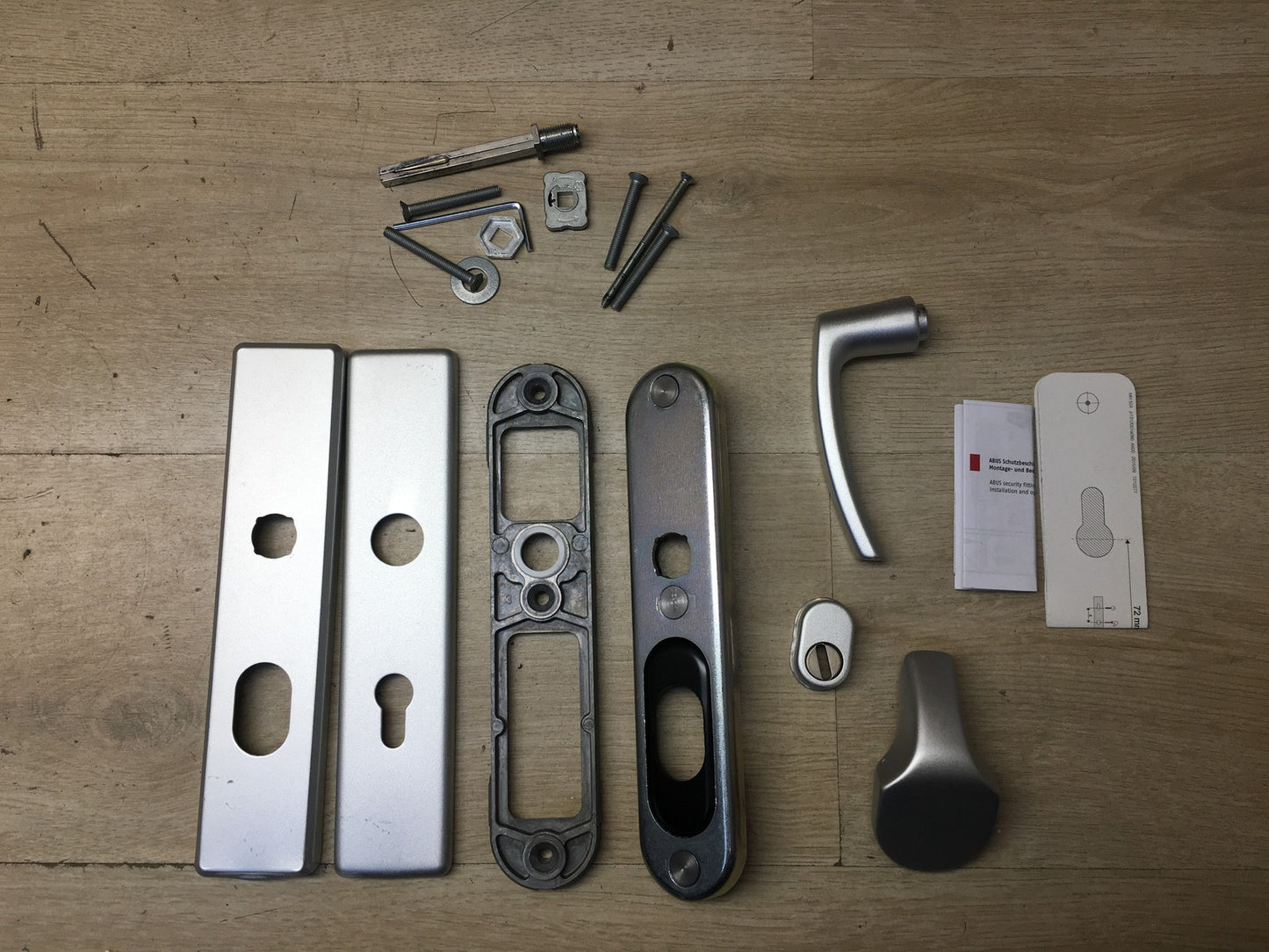 ABUS Tür-Schutzbeschlag KLZS714 F1, mit Zylinderschutz eckig, aluminium, I38482