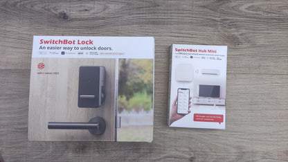 SwitchBot Wlan Smartes Türschloss mit Hub und Keypad, schwarz, I34717