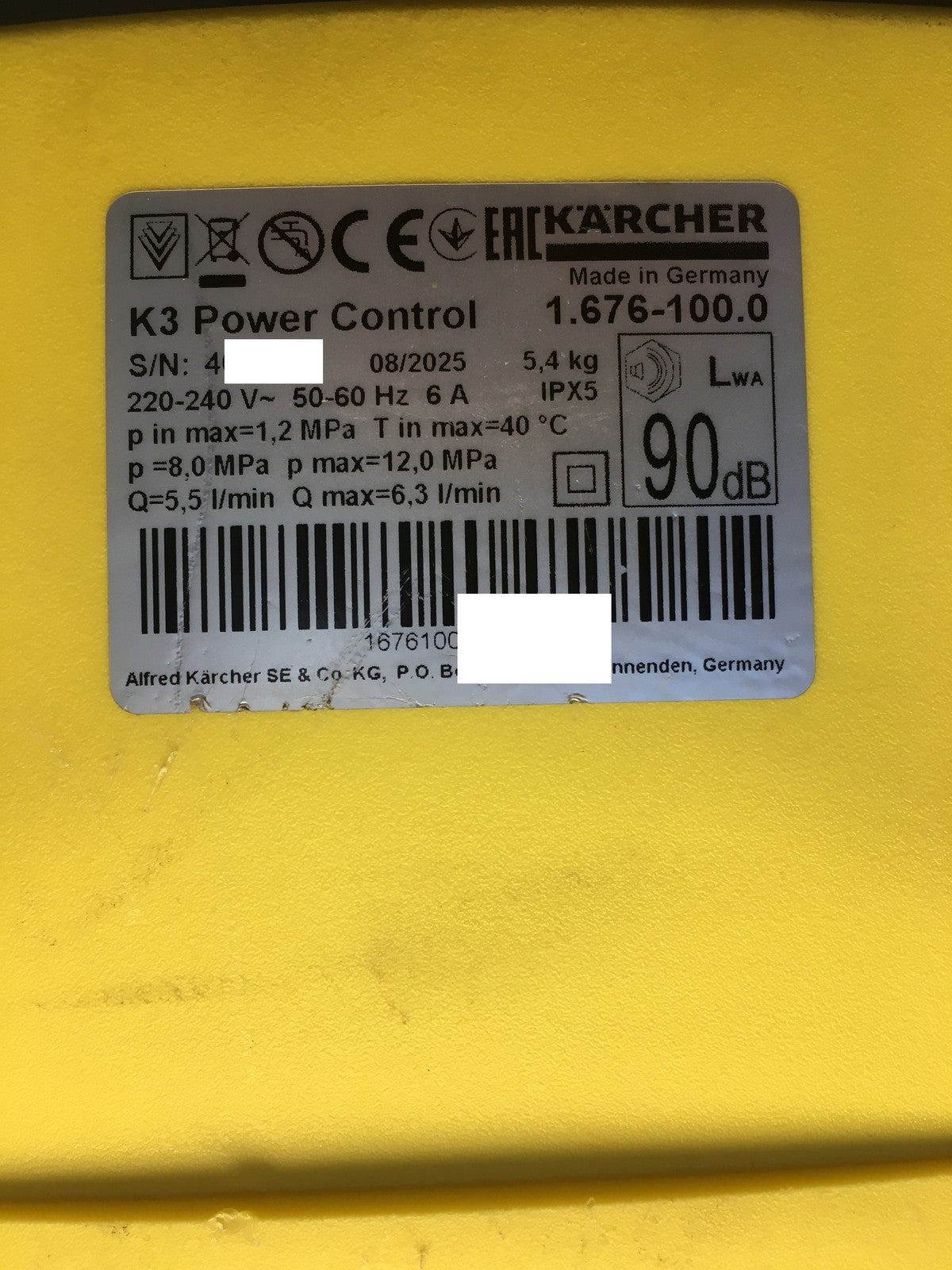 Kärcher K3 Power Control Hochdruckreiniger (1.676-100.0), I37536