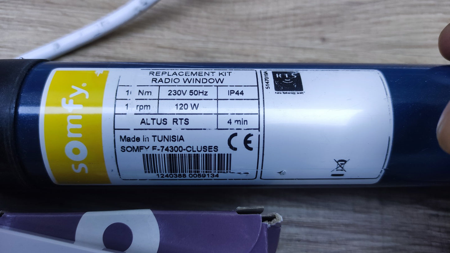 Somfy 1240389 Rollladenmotor Ersatz-Kit Altus RTS, I36507