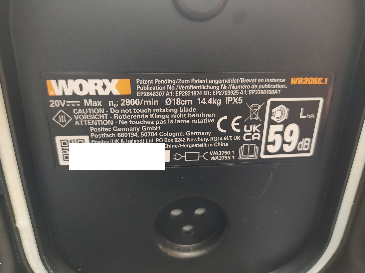 WORX Landroid Vision M600 Mähroboter ohne Begrenzungskabel WR206E.1 I37214