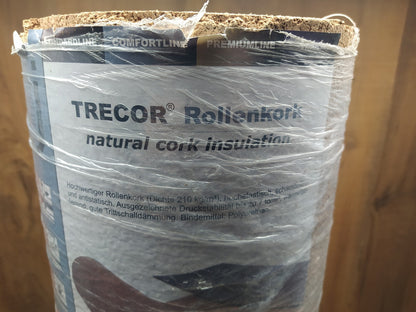 TRECOR Trittschalldämmung Rollenkork, Stärke 4 mm, 10 m² Rolle, I36827
