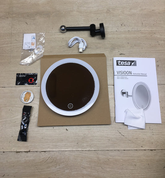 tesa LED-Kosmetikspiegel VISIOON mit 5-facher Vergrößerung, I40544