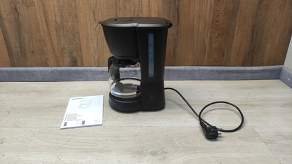 Amazon Basics CM1166AB-GS Filterkaffeemaschine, 1,25L Glaskaraffe, I39703