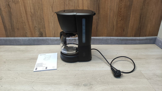 Amazon Basics CM1166AB-GS Filterkaffeemaschine, 1,25L Glaskaraffe, I39703