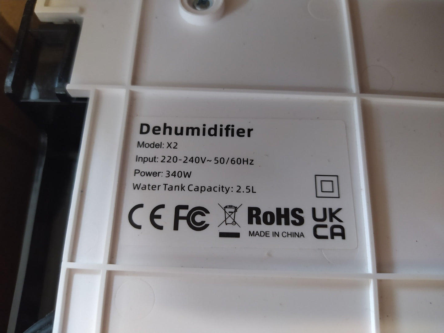 EasyAcc X2 Luftentfeuchter Elektrisch Heizlüfter Trockner-3L/24H, I35289