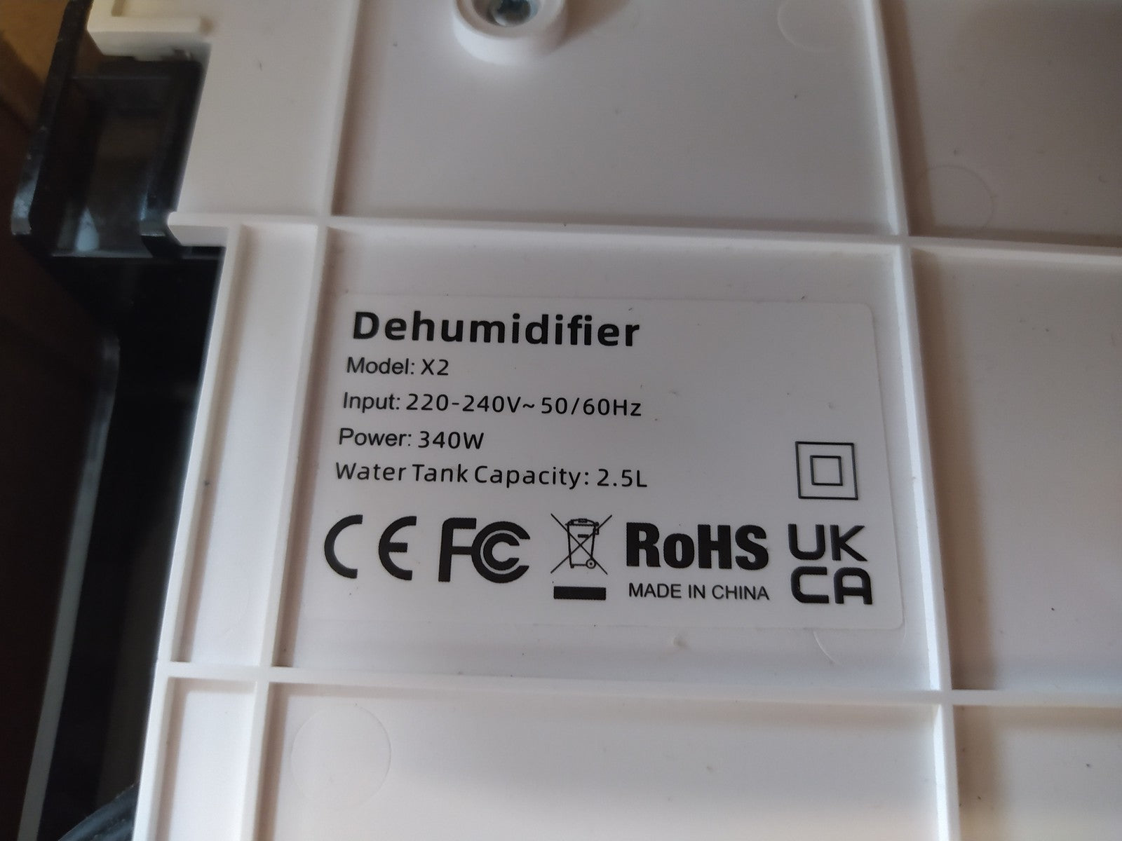 EasyAcc X2 Luftentfeuchter Elektrisch Heizlüfter Trockner-3L/24H, I35289
