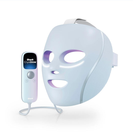 Shark FW312EU CryoGlow LED Gesichtsmaske blau + Kühlung der Augenpartie