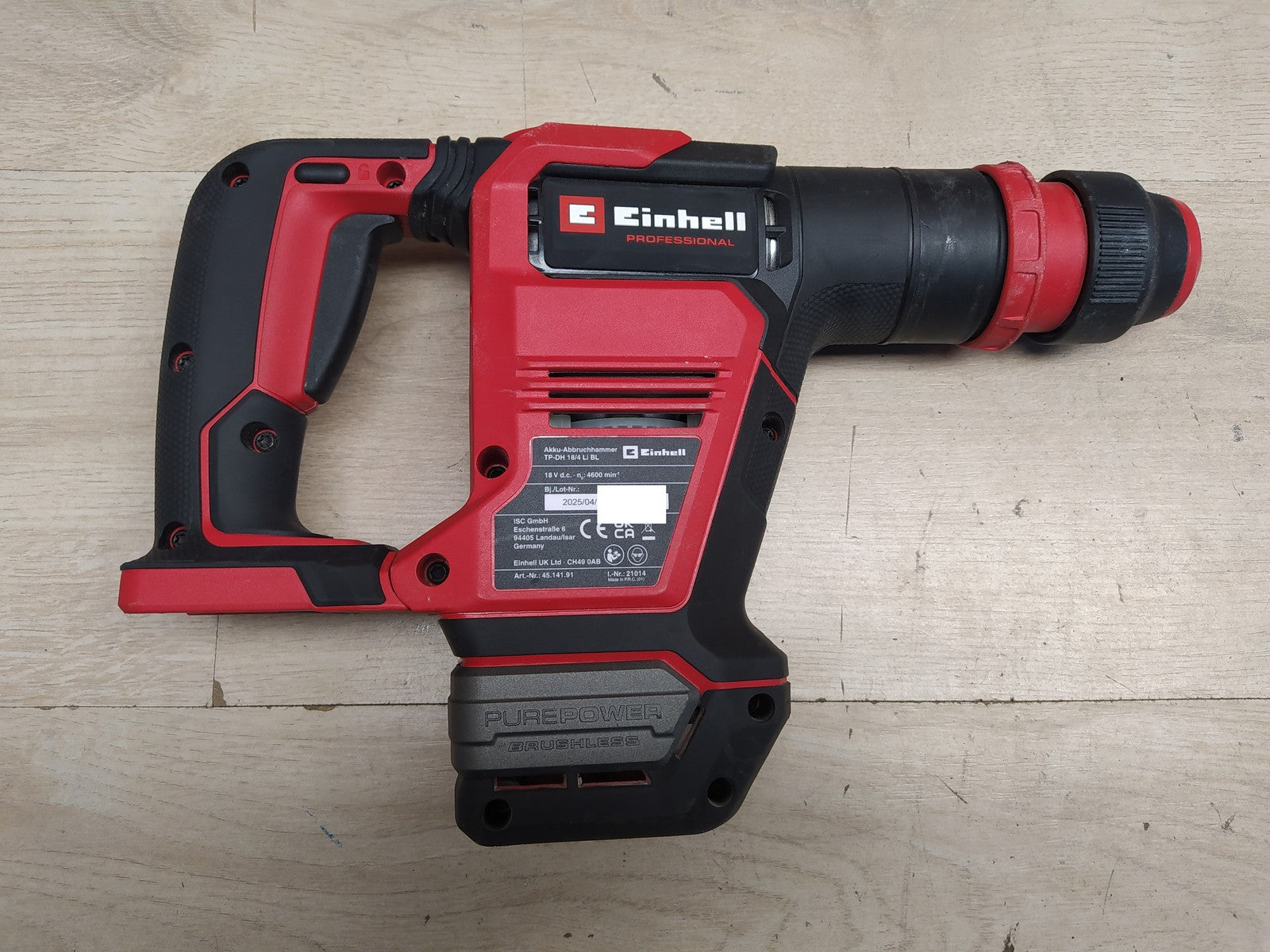 Einhell Akku-Abbruchhammer TP-DH 18/4 Li BL Solo, 18V, I37882
