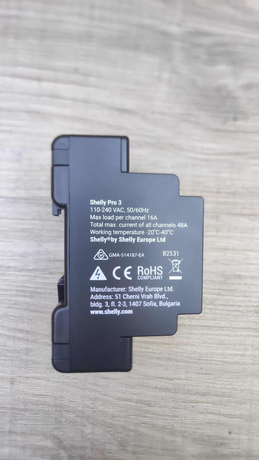 Shelly Pro 3 Wlan, LAN & Bluetooth 3 Kanäle Smart Relais, I38543