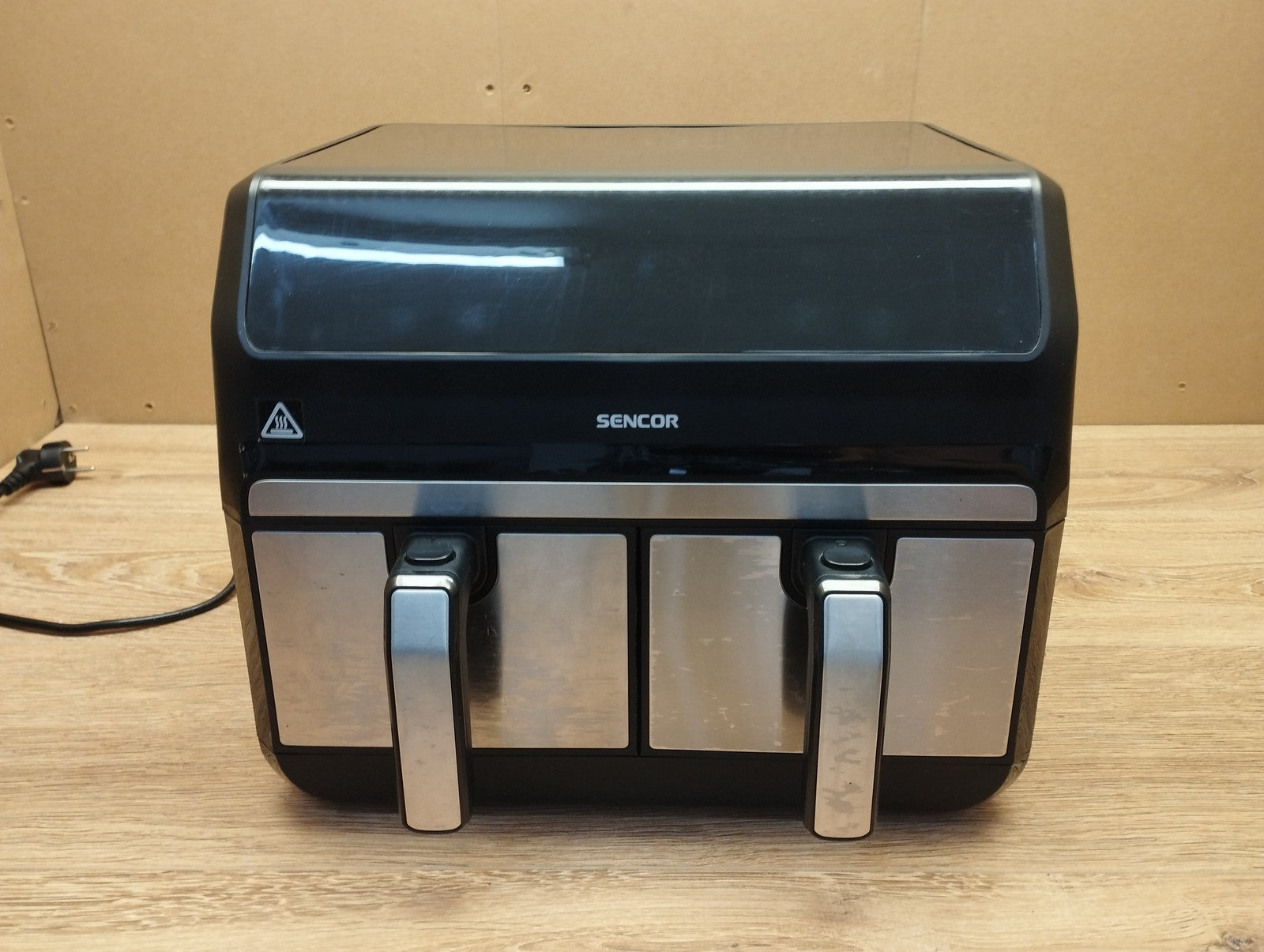 Sencor SFR 9500SS Luftfritteuse Air Fryer, Doppelfachfach, 8L, 1700W, I39443