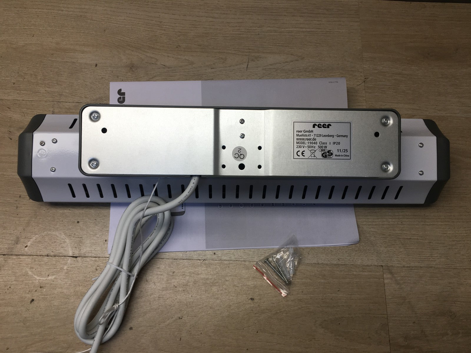 reer EasyHeat Wickeltisch-Wärmestrahler 19040, Wand-Heizstrahler, I37743