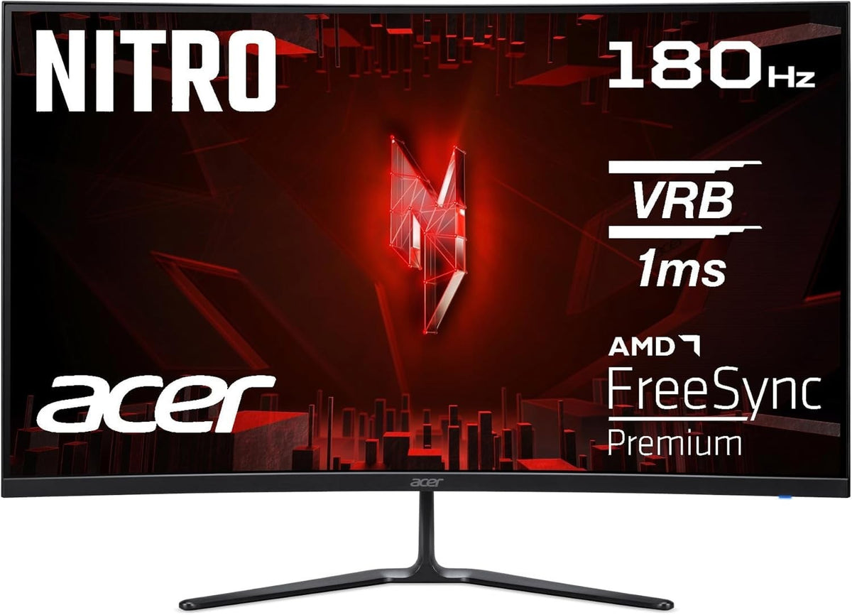 Acer Nitro ED320QR S3biipfx Monitor 31.5" FHD 1920x1080 VA AMD FreeSync 180Hz OC