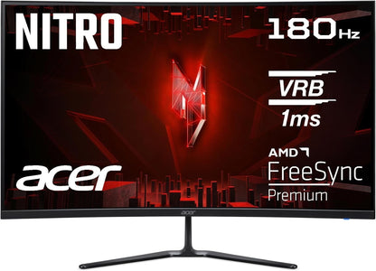 Acer Nitro ED320QR S3biipfx Monitor 31.5" FHD 1920x1080 VA AMD FreeSync 180Hz OC