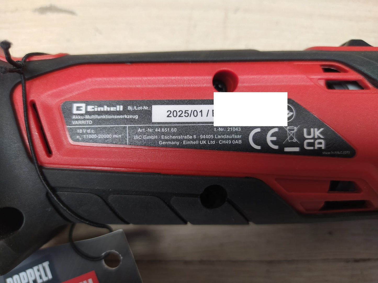 Einhell Varrito Akku-Multifunktionswerkzeug solo inkl. Zubehör (4465160), I37450