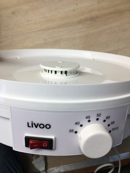 Livoo CS120704 5-Tablett-Dörrgerät für Obst und Gemüse DOM202, I35857