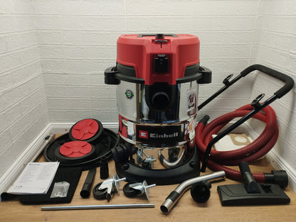 Einhell TE-VC 2350 SACL Nass-Trockensauger Staubklasse L 50 L Edelstahl 1600 W