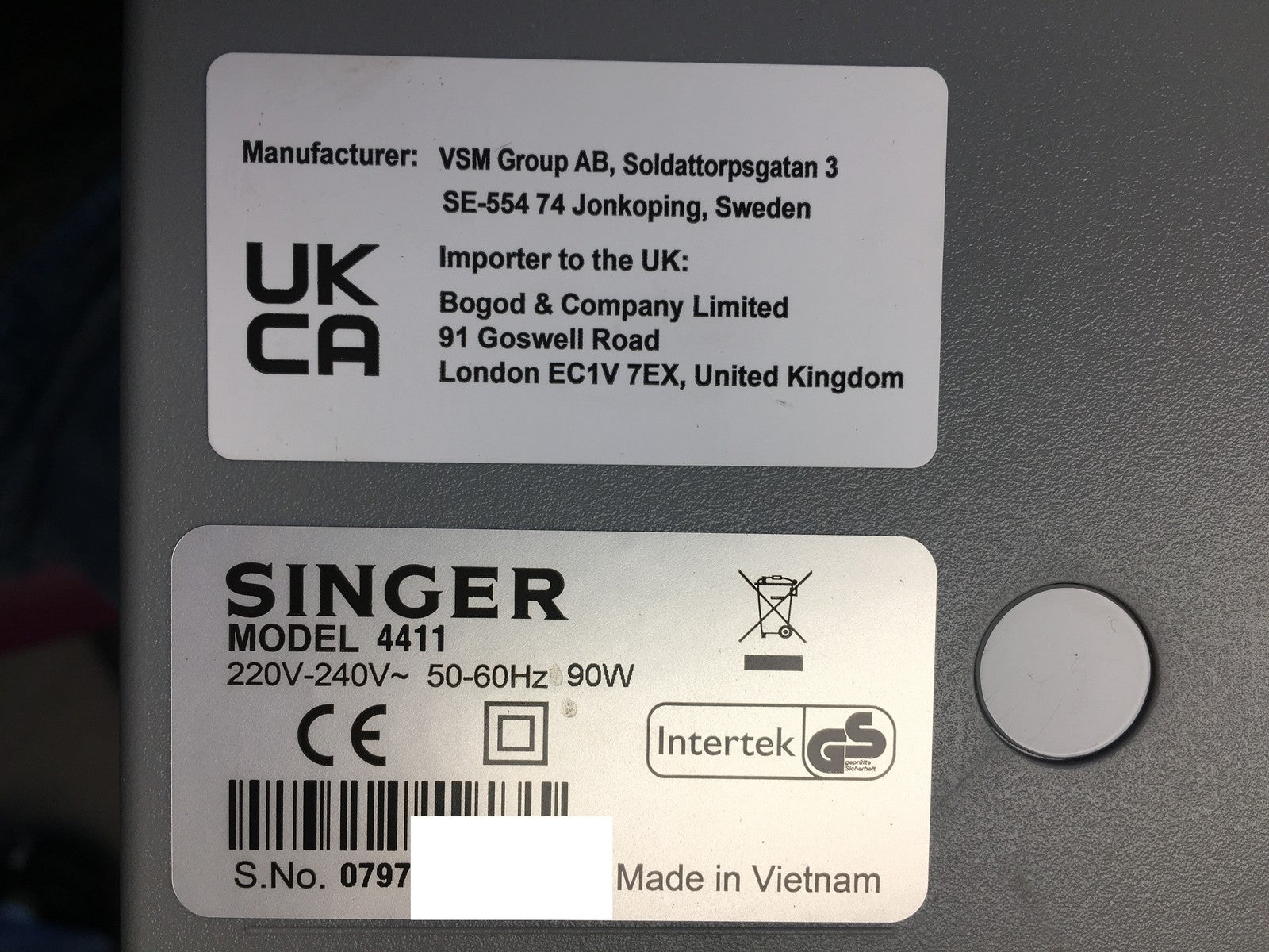 Singer Heavy Duty 4411 Nähmaschine, 11 Stichprogramme, I38034