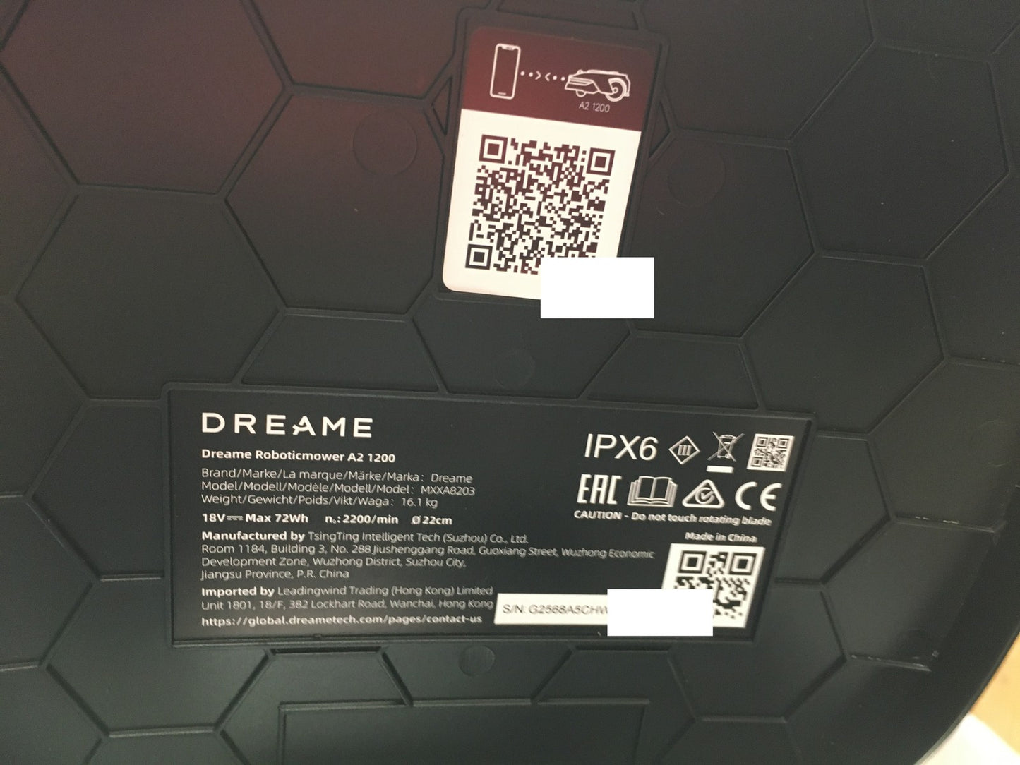 DREAME A2 1200 Mähroboter (MXXA8203) kabellos, für Flächen bis zu 1200m², I39455