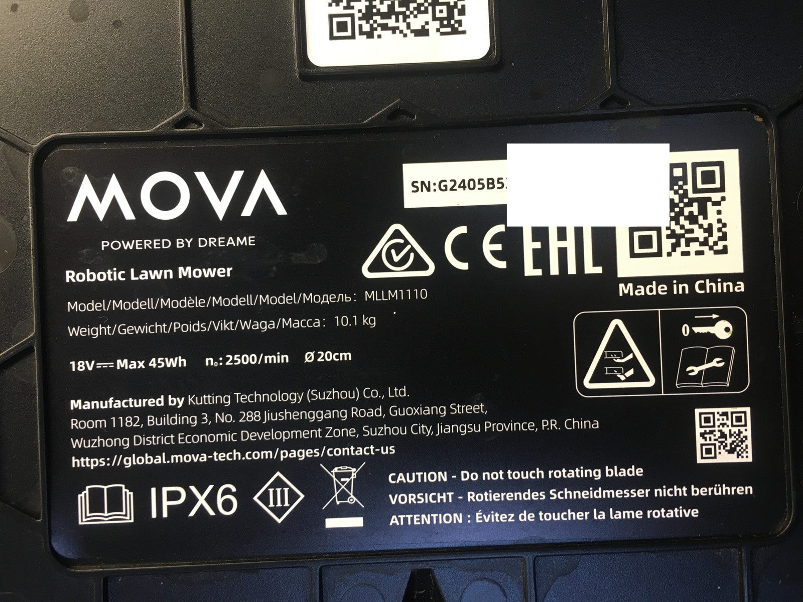 Dreame MOVA 600 Rasenmäher Roboter (MLLM1110), 360° 3D LiDAR, I37366
