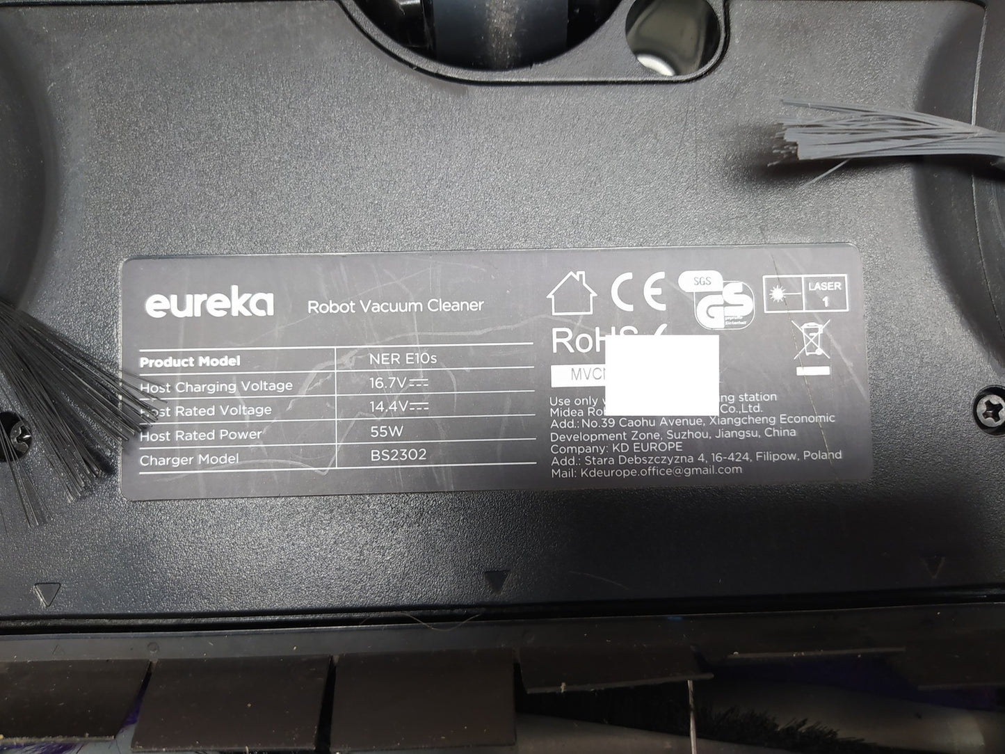 EUREKA NER E10s DE Saug- & Wischroboter, weiss, I35924