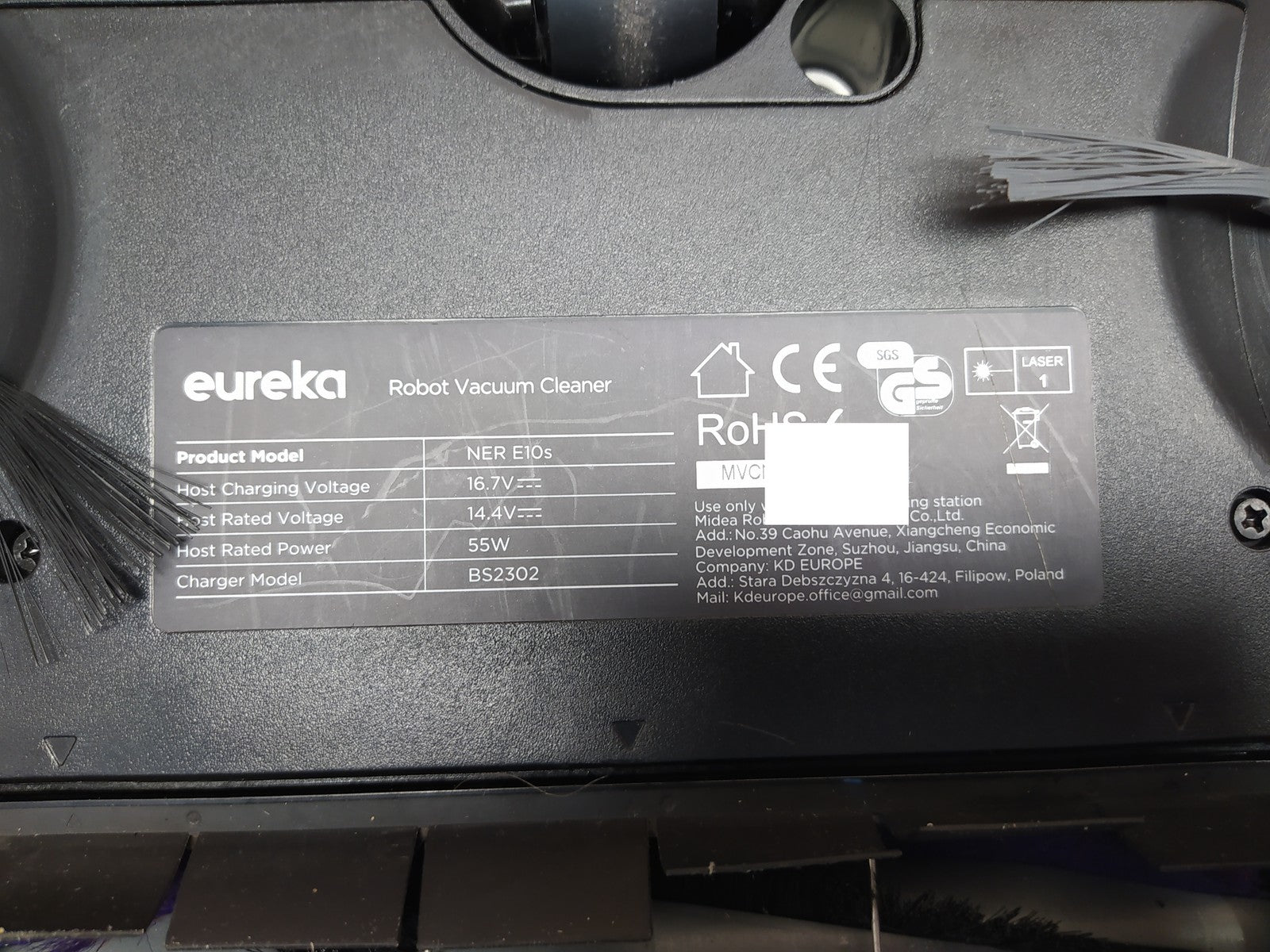 EUREKA NER E10s DE Saug- & Wischroboter, weiss, I35924