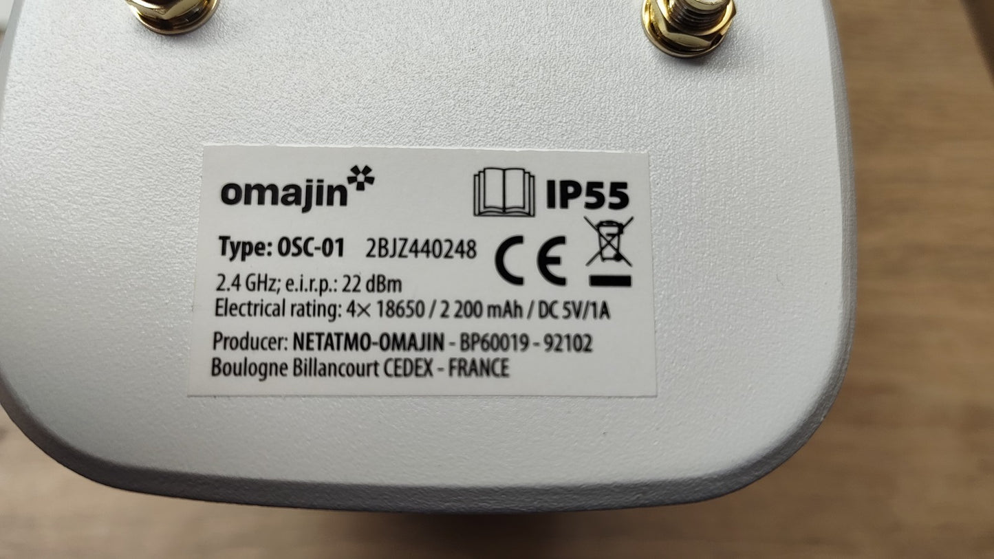 OMAJIN by Netatmo Solar-Sicherheits-Außenkamera OSC-01, schnurlos, I40042