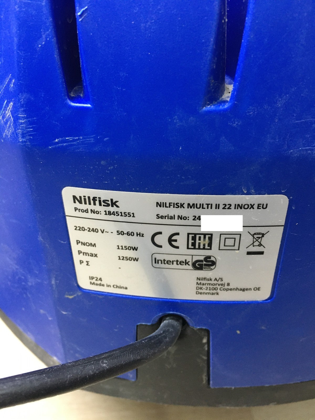 Nilfisk Multi II 22 Inox EU Elektro-Nass-/Trockensauger (18451551), I35434