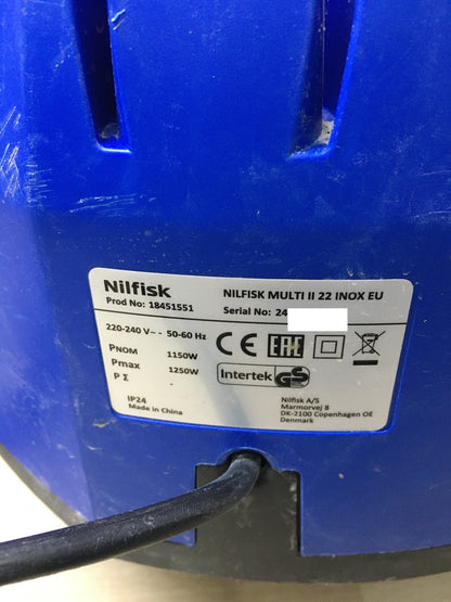 Nilfisk Multi II 22 Inox EU Elektro-Nass-/Trockensauger (18451551), I35434