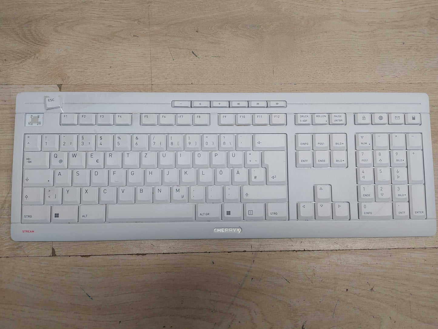 CHERRY Stream Desktop Comfort Kabelloses Tastatur-Maus-Set, DE Layout, I37753