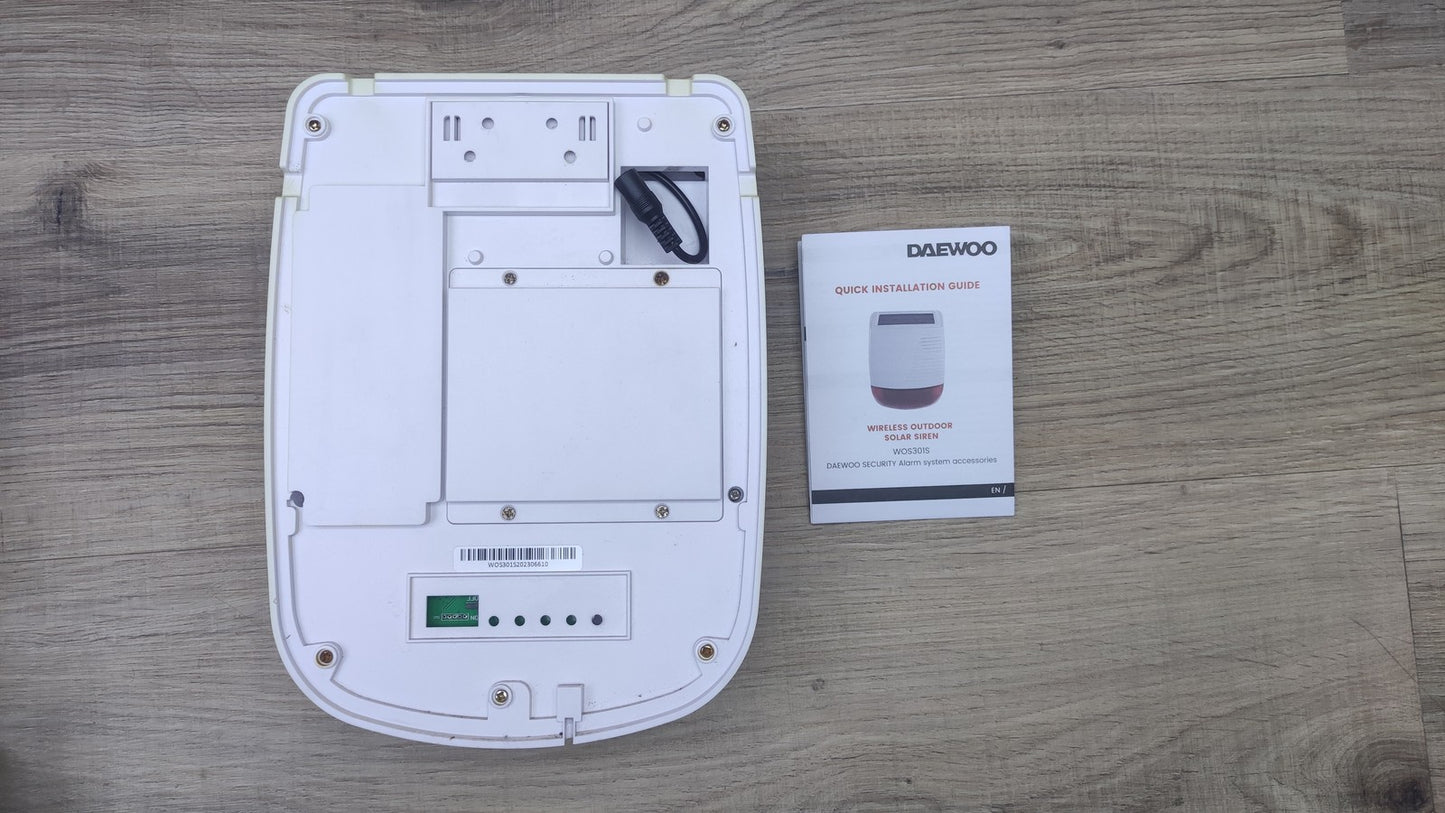 Daewoo WOS301S Solar-Außensirene kompatibel mit Daewoo Security AM301 I35538