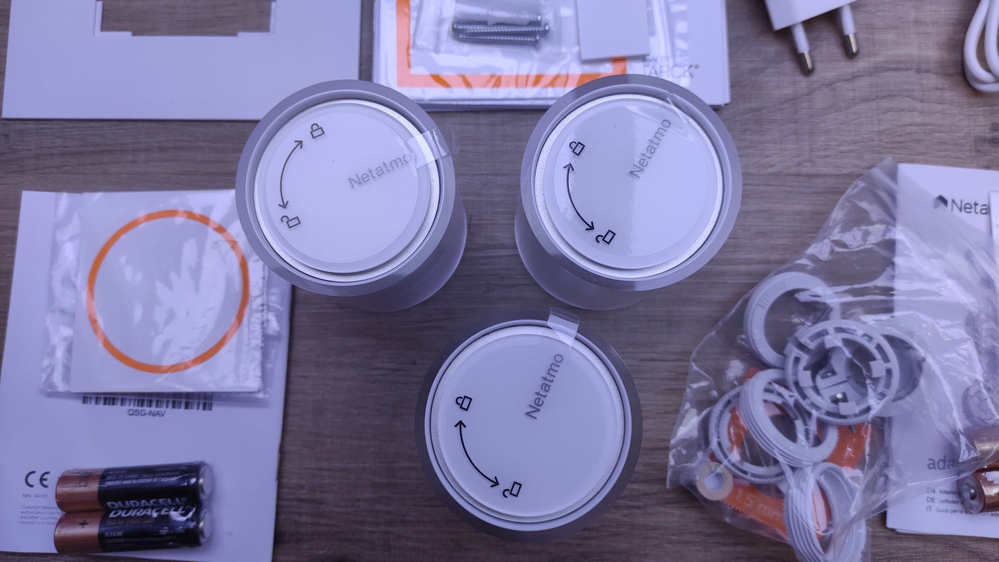 Netatmo Pack Intelligenter Thermostat + 3 Thermostatköpfe, Fernsteuerung, I32384