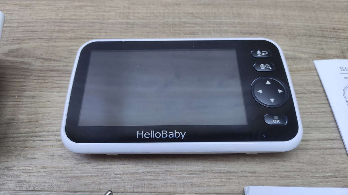 HelloBaby HB6550 Babyphone mit Kamera 5 Zoll, weiß, I40991