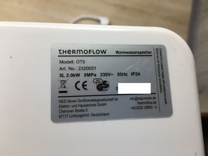 Thermoflow OT5 Warmwasserspeicher (2320051), 5L Niederdruck 2kW, EEK:A, I37571