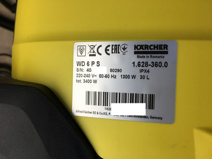 Kärcher Nass-/Trockensauger WD 6 P S (1.628-360.0), 1300 W, I37929