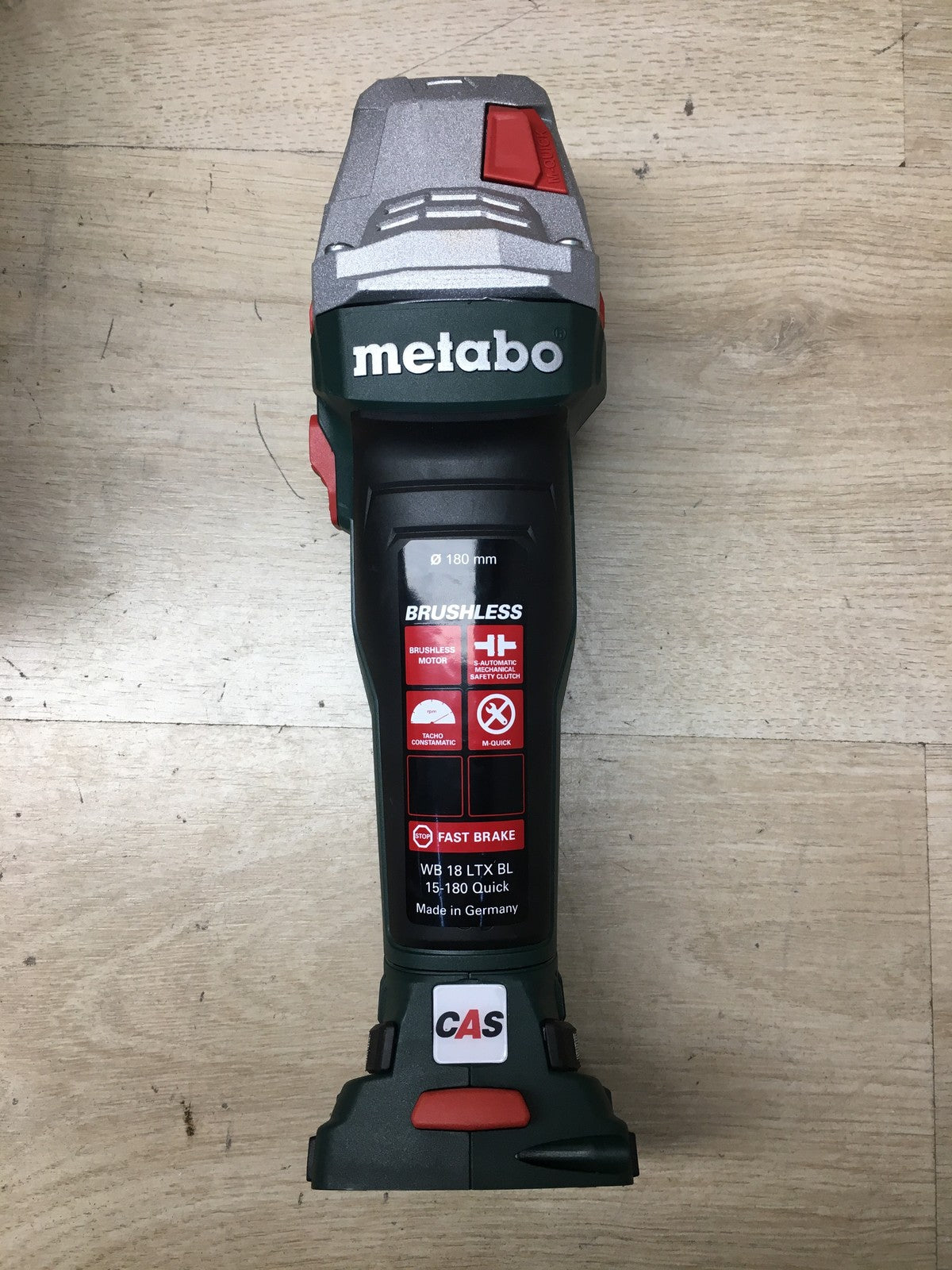Metabo Akku-Winkelschleifer WB 18 LTX BL 15-180 Quick Solo, 18 V, 180 mm, I37561