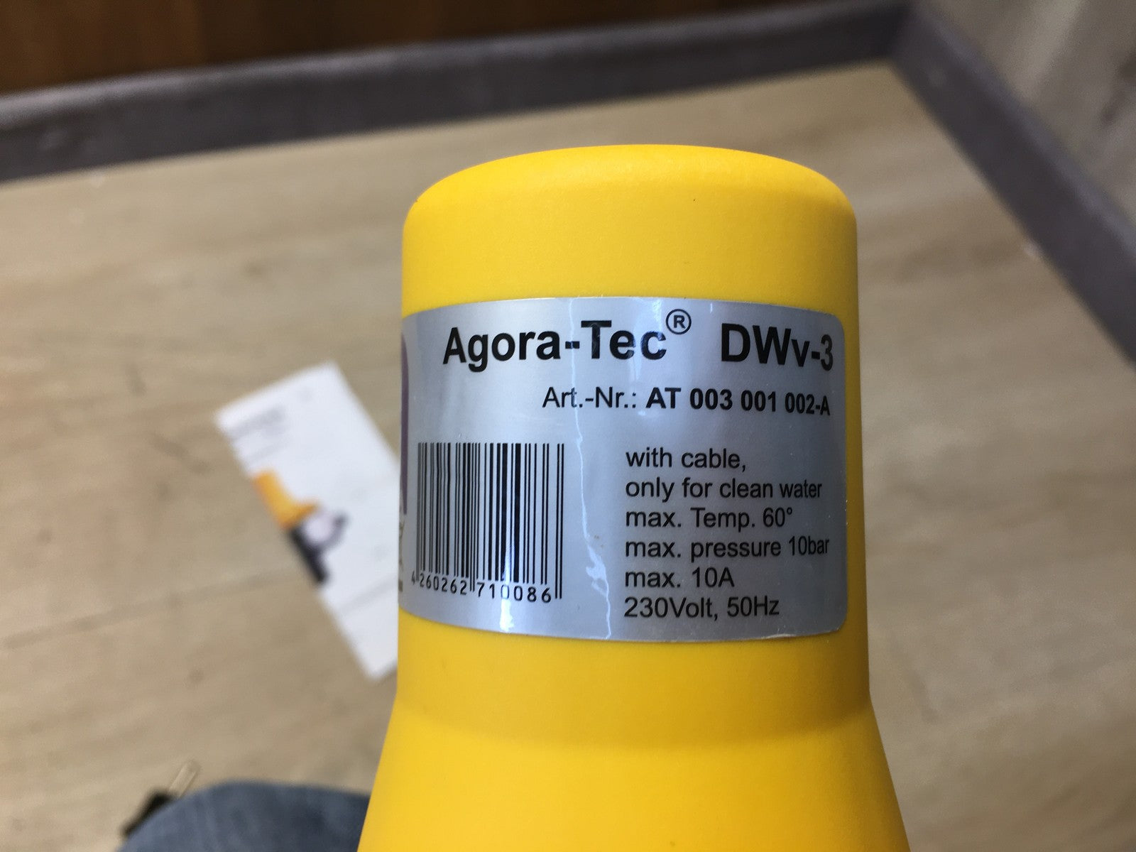 Agora-Tec DWv-3 Pumpe Steuerung Druckschalter, I37935