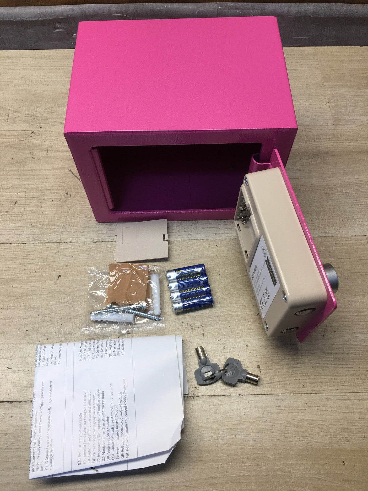 Yale Elektronischer Tresor YSV/170/DB2/P, Rosa, I37970