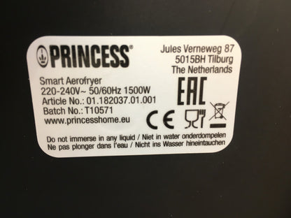 Princess 0118203701001 Smart Heißluftfritteuse, 4,5L, 1500W, I38818