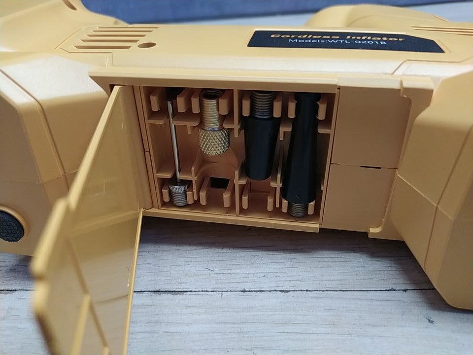 QUPERR WTL-0201B Akku-Kompressor Solo, kompatibel mit Dewalt 18V Akku, I37910