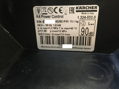 Kärcher Hochdruckreiniger K 4 Power Control Home (1.324-033.0), I38224