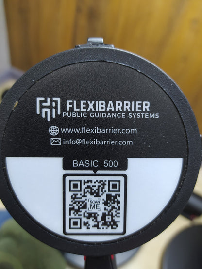 FlexiBarrier Basic 500 Absperrständer 2-er Pack 5 m schwarz, I35331
