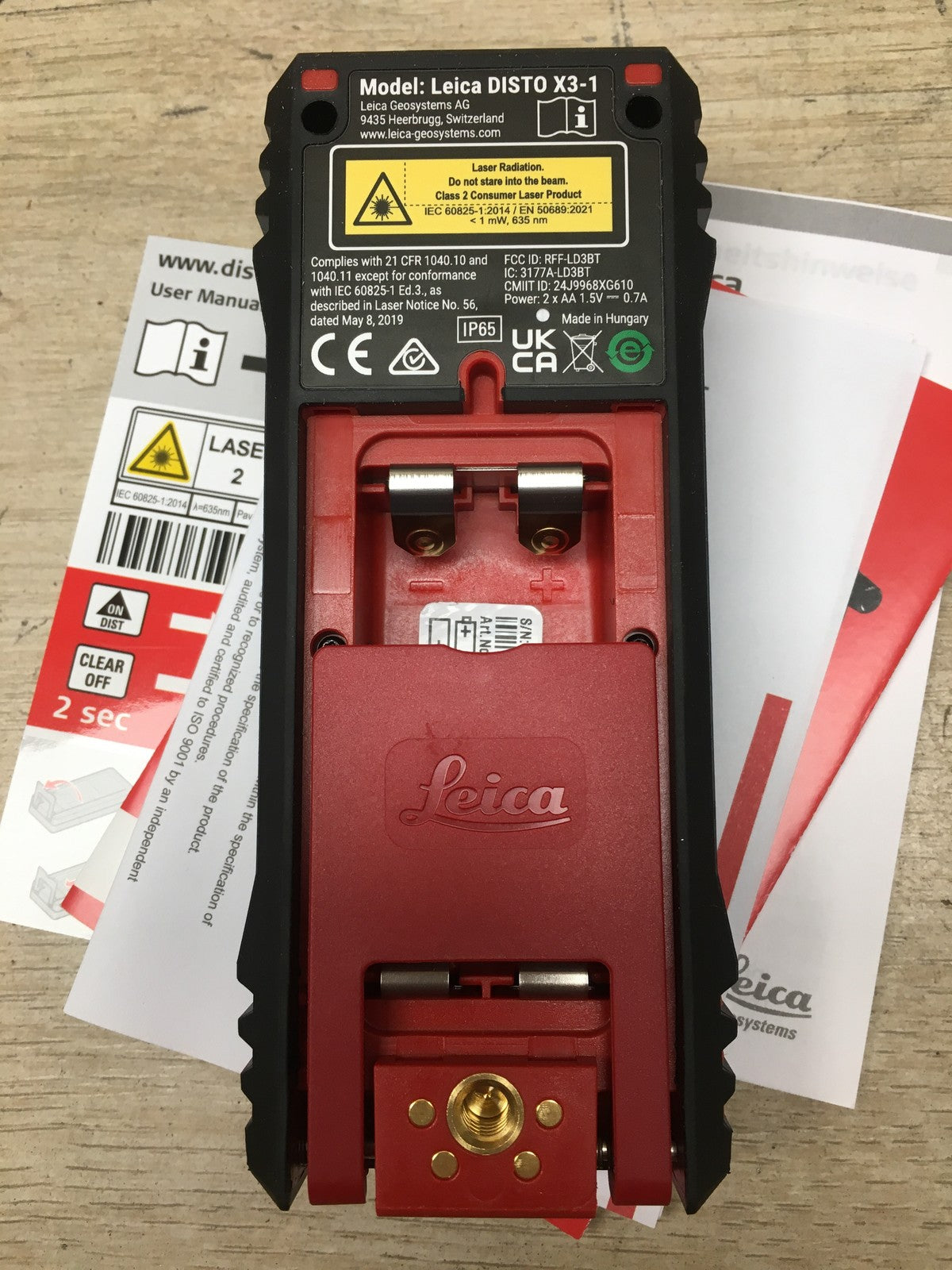 Leica DISTO X3 Laser-Entfernungsmesser (850833), I38359