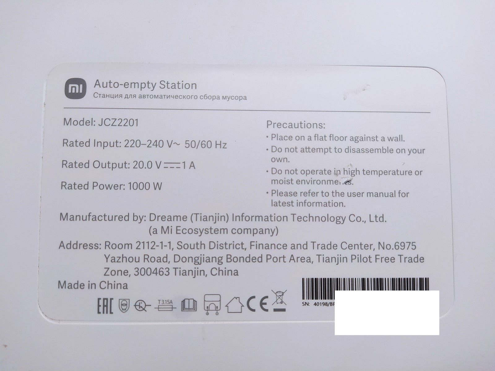 Xiaomi X10 Saugroboter mit Wischfunktion B102GL, I36679